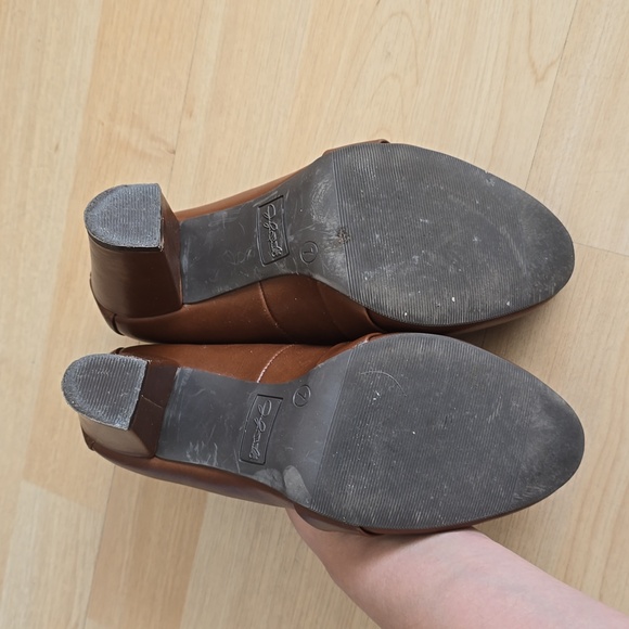 Jaclyn Smith Whisky Pums Block High Heels Upper Fabric Size 7 - Picture 8 of 10